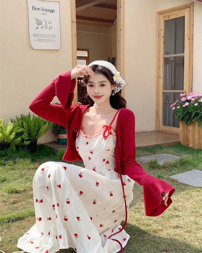 YIN MI SHOW - Sweet Summer Backless Bow Dress