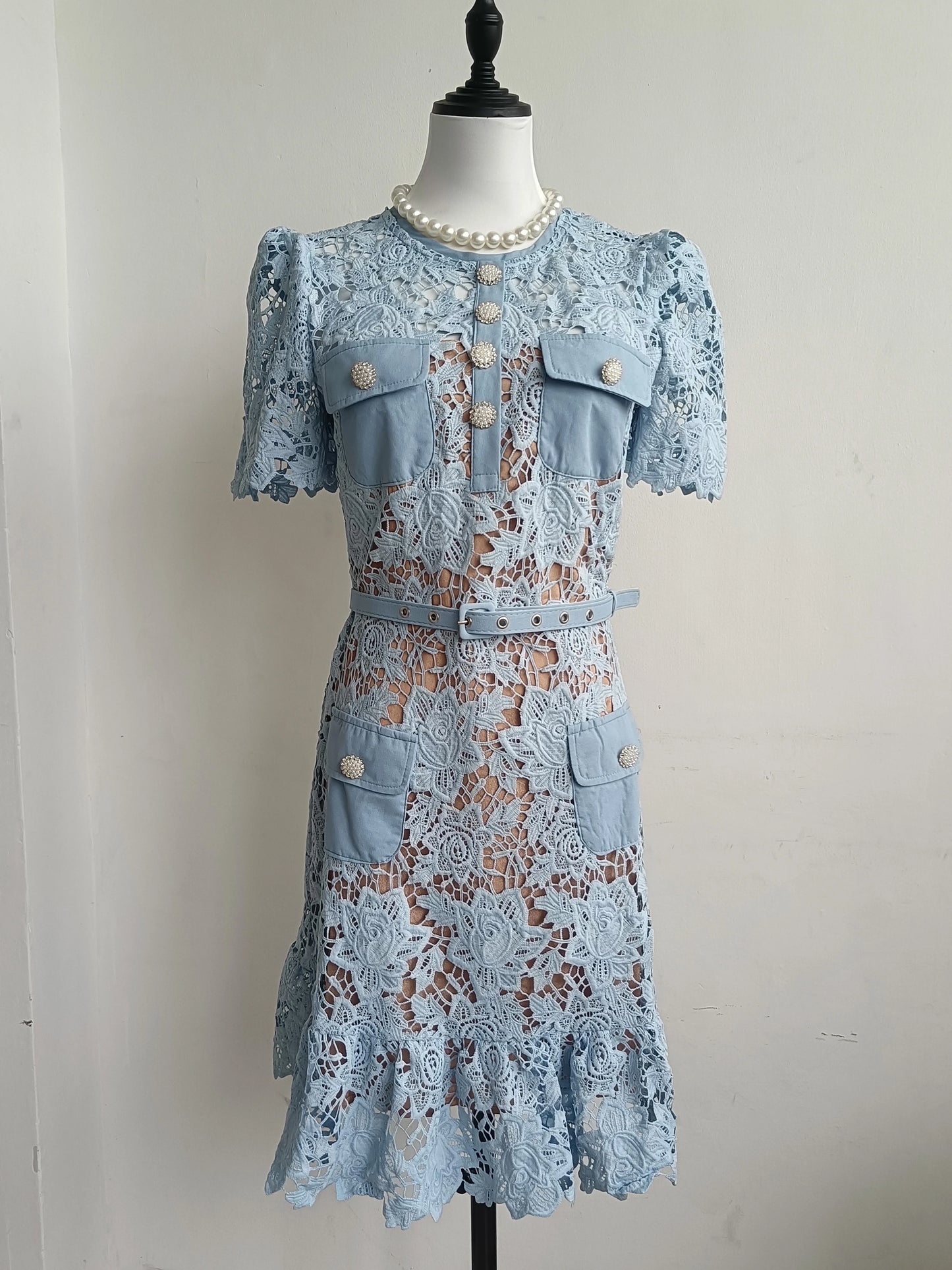 jamerary - Lace Dress with Embroidery