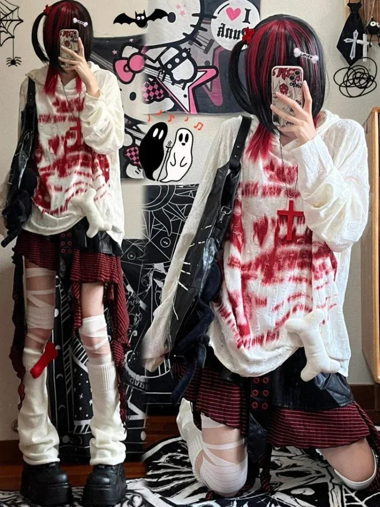 Xgoth - Pearl Button Hoodie 