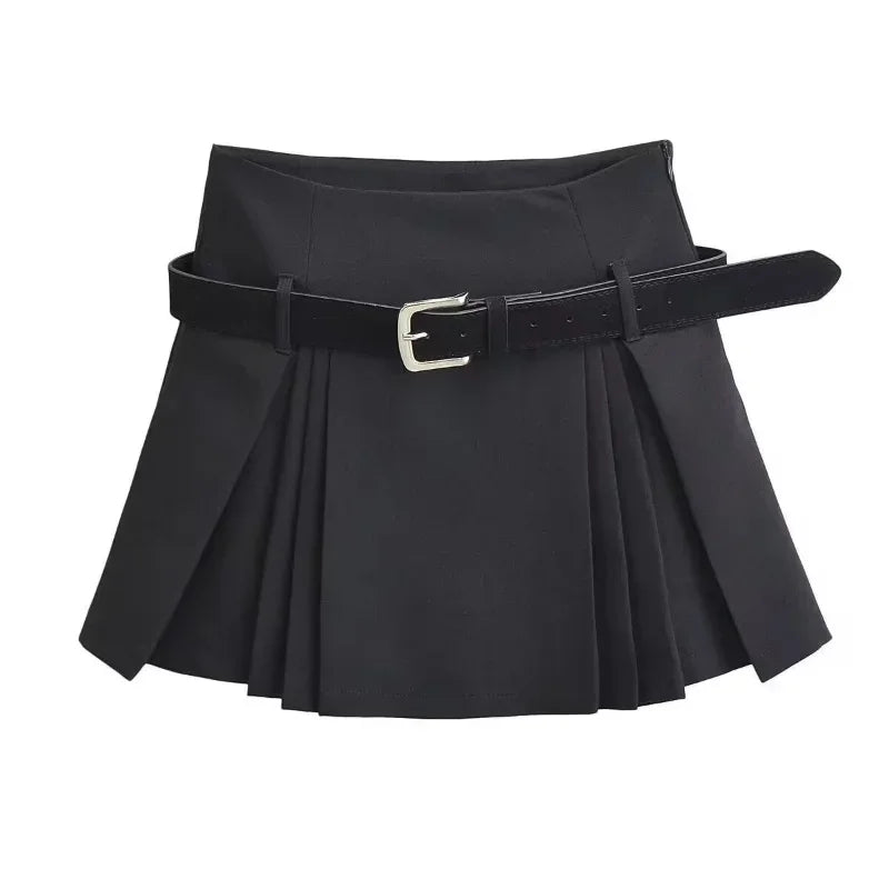 WTempo - Preppy Style Pleated Skirt