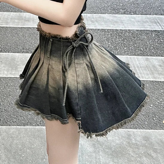 Altayskiy - Y2K Denim Tassel Skirt