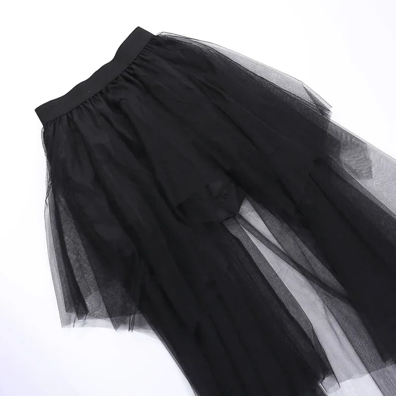 CORLVON - Tulle Midi Skirt 