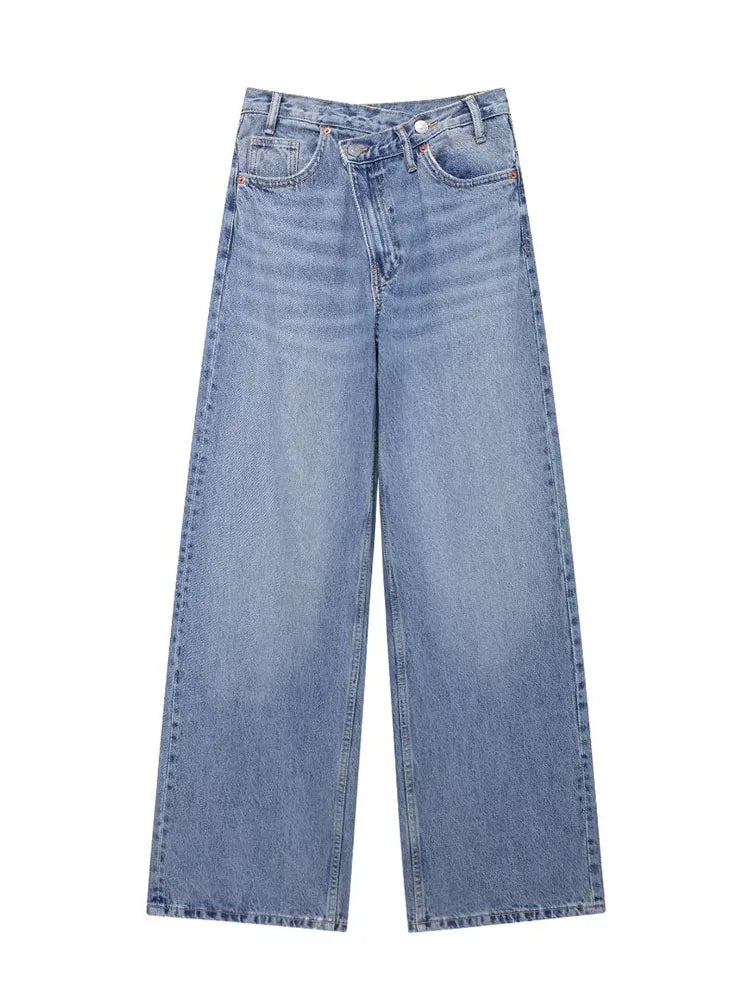 TRAF - Wide-Leg Denim Jeans