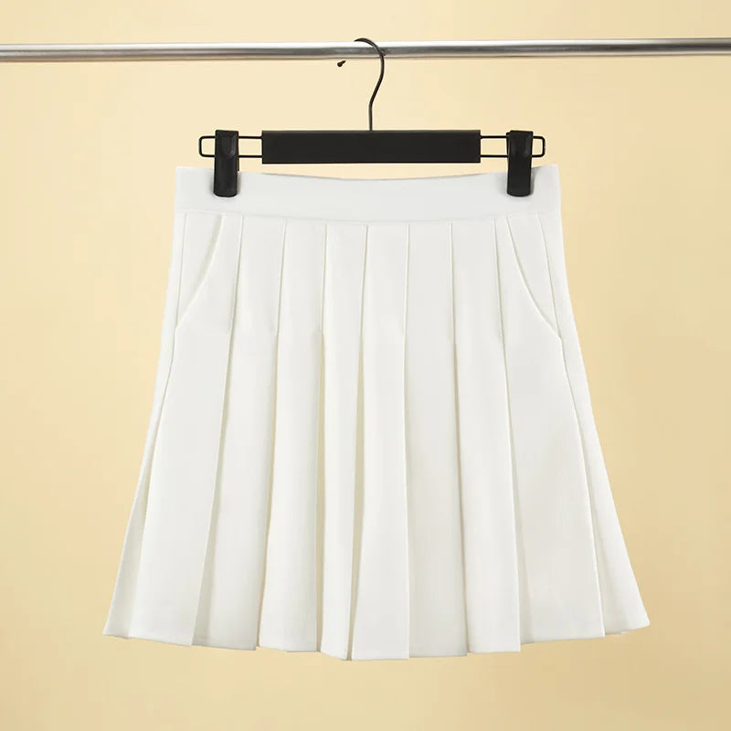 Pleated Skirt with Pockets 