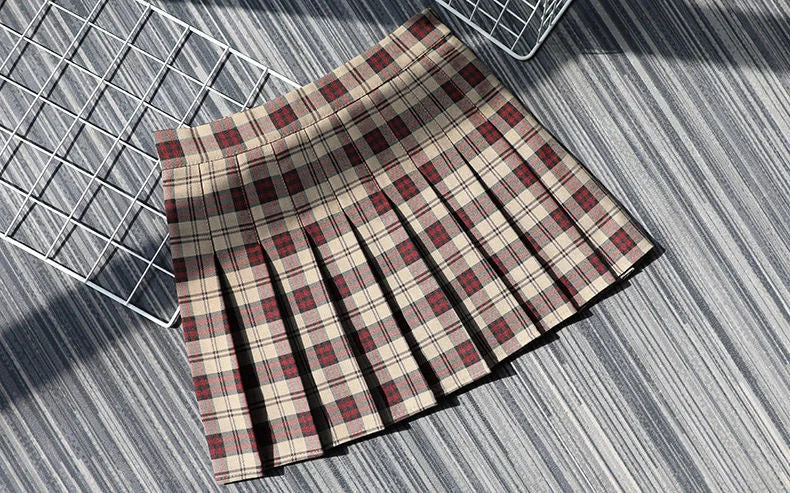 yunyiwa - Plaid A-Line Mini Skirt 