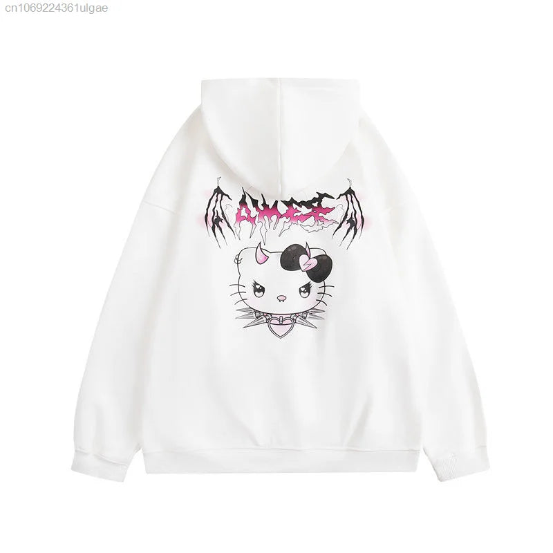 Miniso - Hello Kitty Cute Devil Zipper Sweatshirt