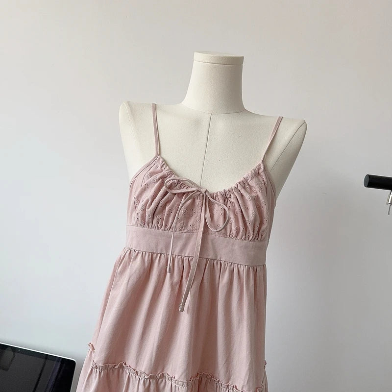 Pink Spaghetti Strap Dress