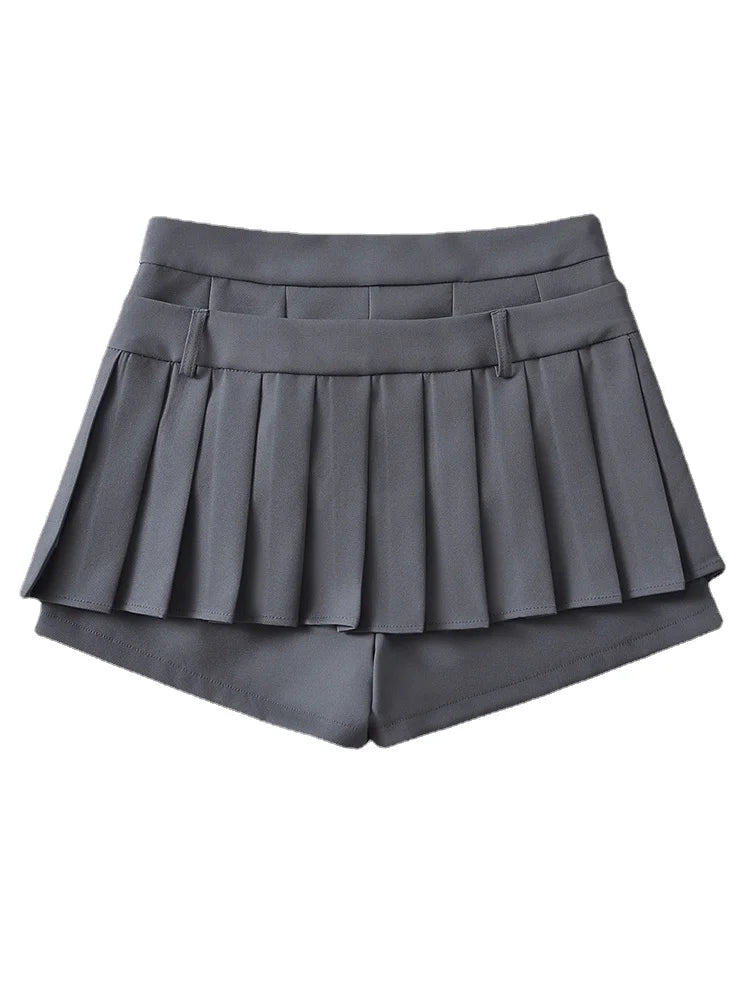 Chu Sau - Sweet Pleated Mini Skirt 