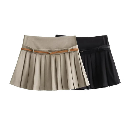 TRAF - Mini Pleated Skirt for Women