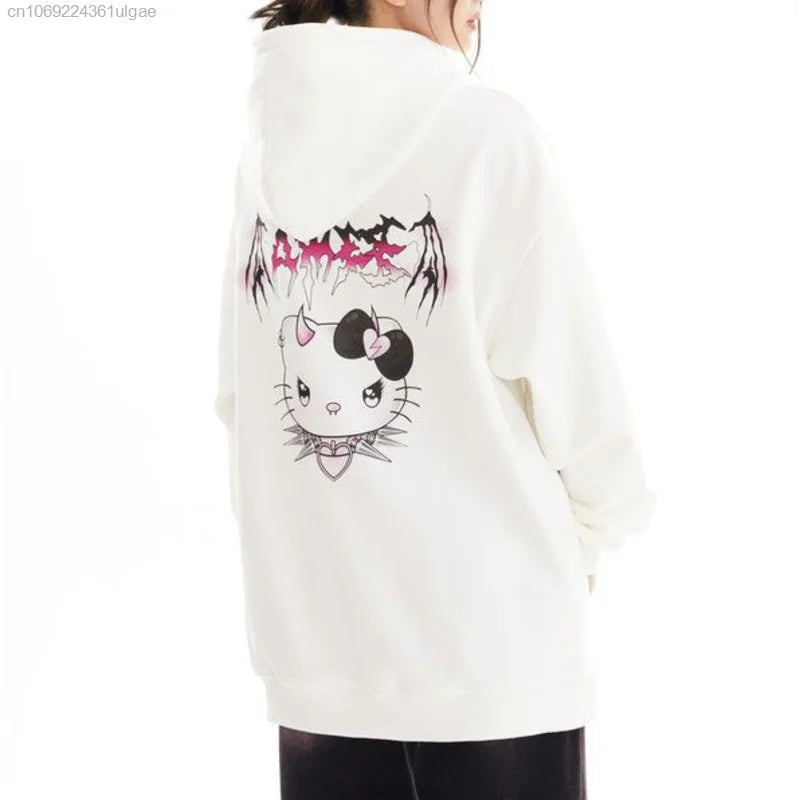 Miniso - Hello Kitty Cute Devil Zipper Sweatshirt