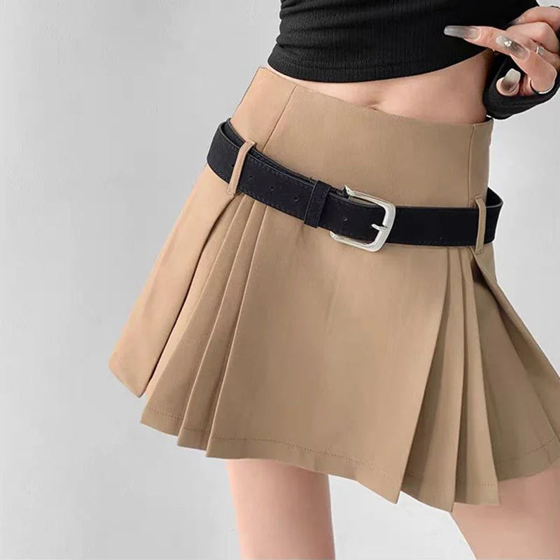 WTempo - Preppy Style Pleated Skirt