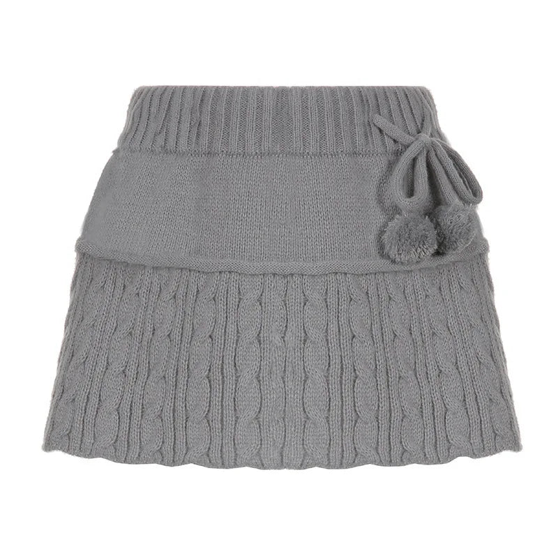 Allukasa - Twist Wool Woven Skirt