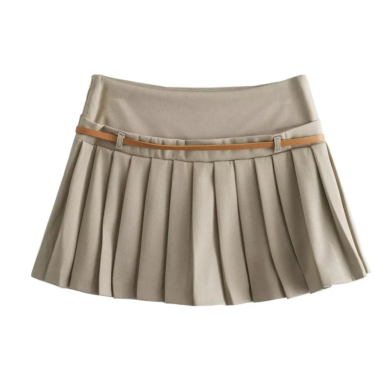 TRAF - Mini Pleated Skirt for Women