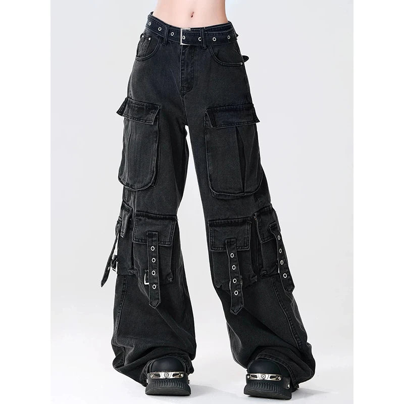 Y2K Japanese Streetwear Cargo Pants 