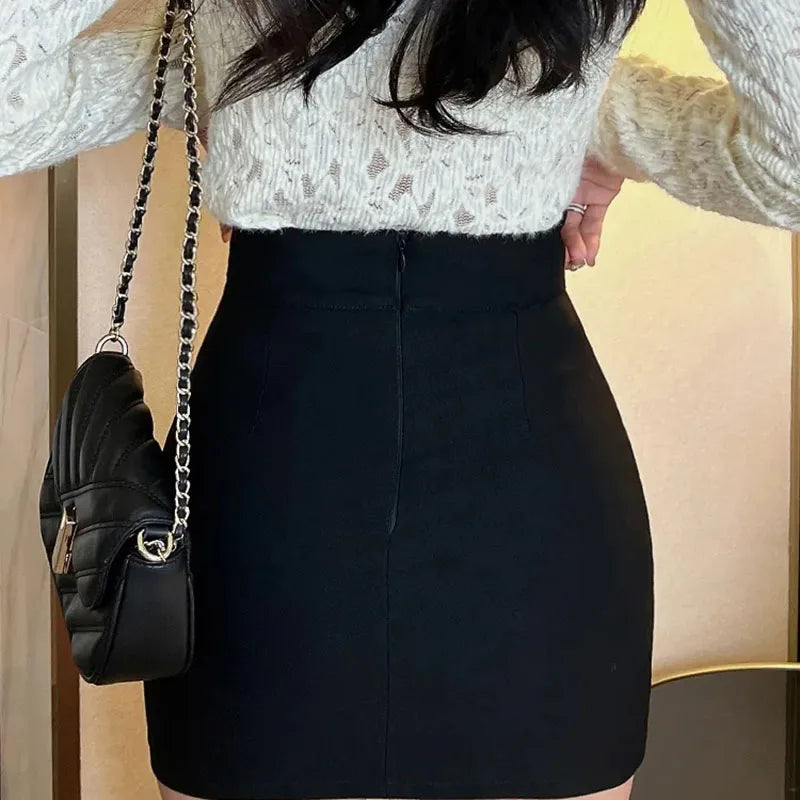 High-Waist Tight Mini Skirt