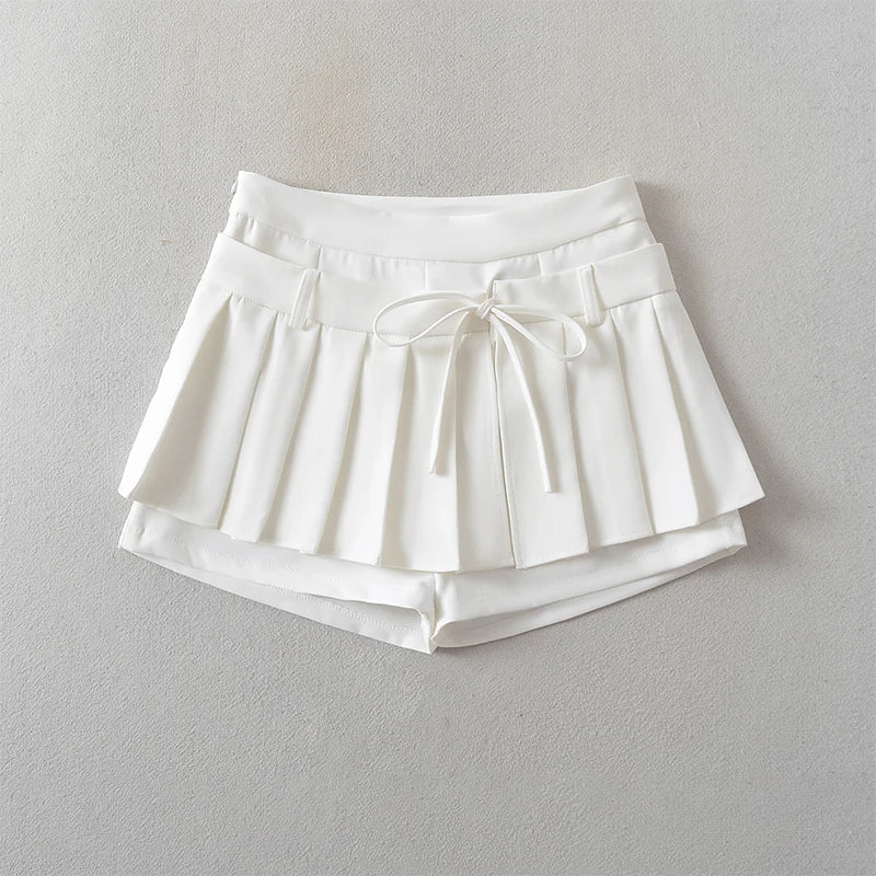 Chu Sau - Sweet Pleated Mini Skirt 