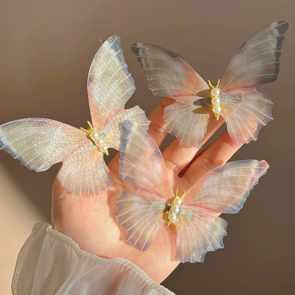 Lace Butterfly Hair Clips 