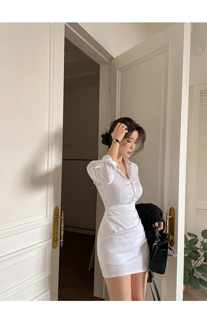 WAITSUN - White Shirt Dress 