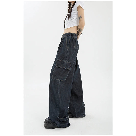 Blue Vintage Wide Leg Jeans