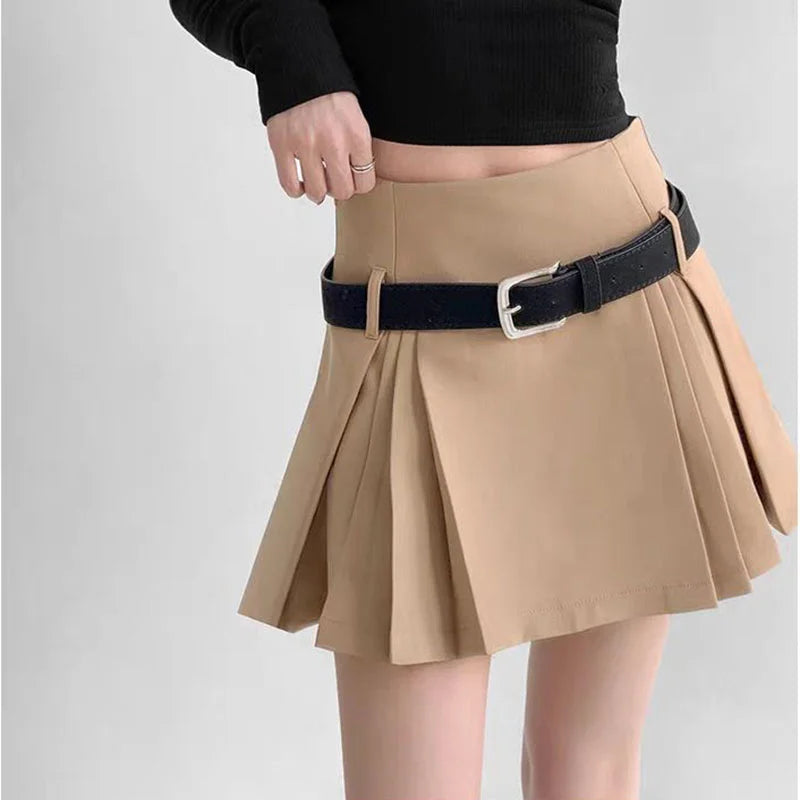 WTempo - Preppy Style Pleated Skirt