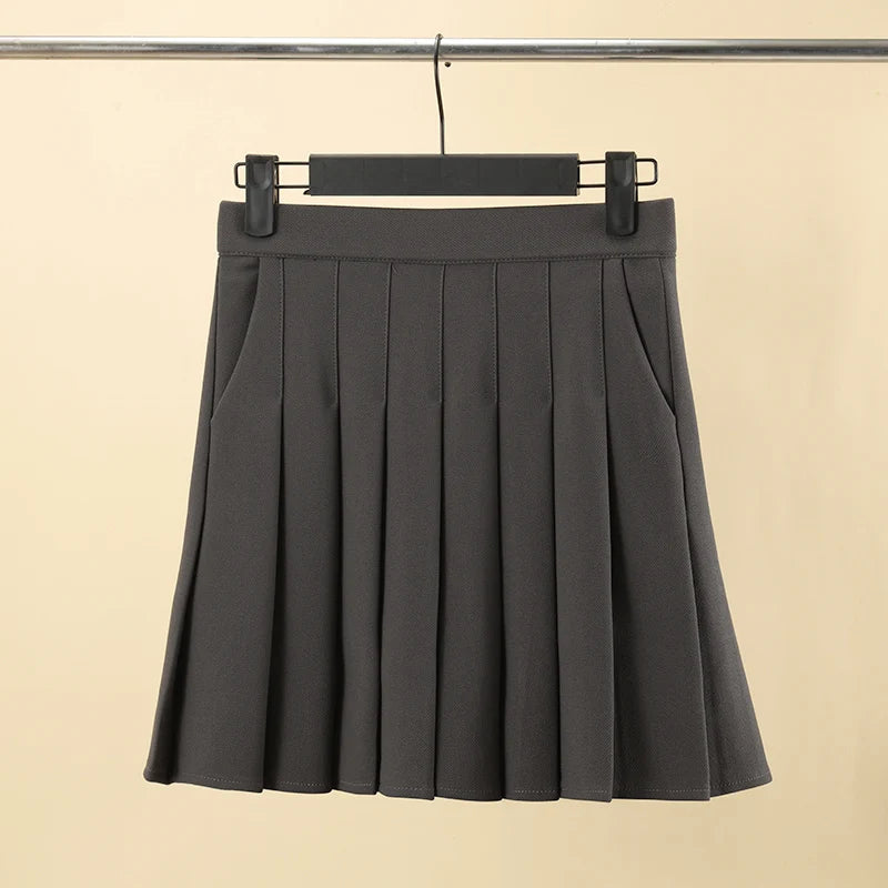 Pleated Skirt with Pockets 