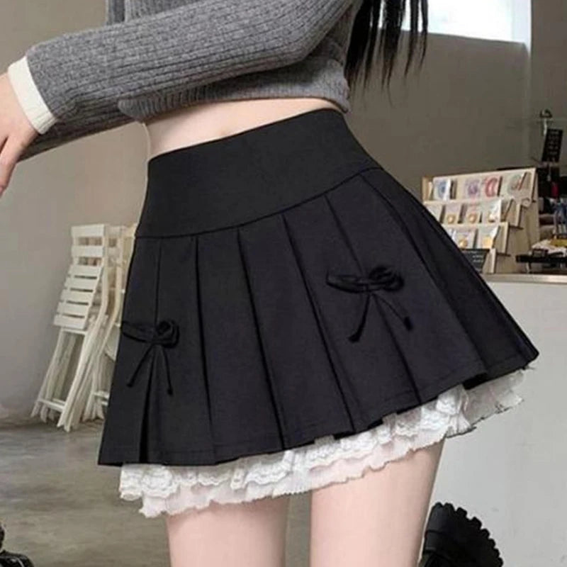 High-Waist Pleated Skirt 