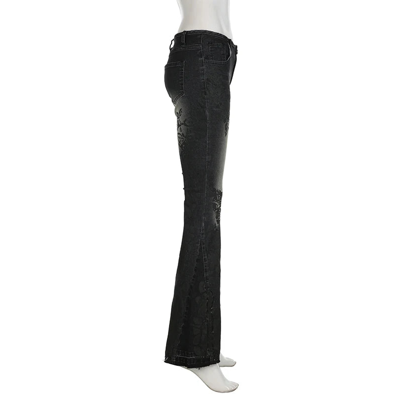 CIBBAR - Y2K Flare Jeans