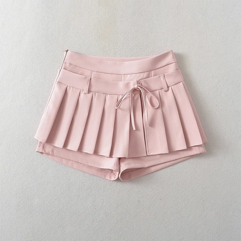 Chu Sau - Sweet Pleated Mini Skirt 