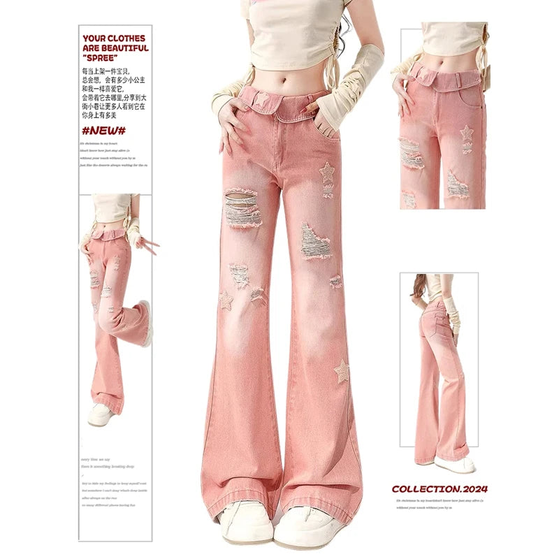 Pink Star Y2K Jeans