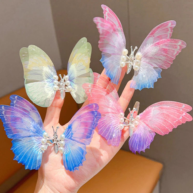 Lace Butterfly Hair Clips 