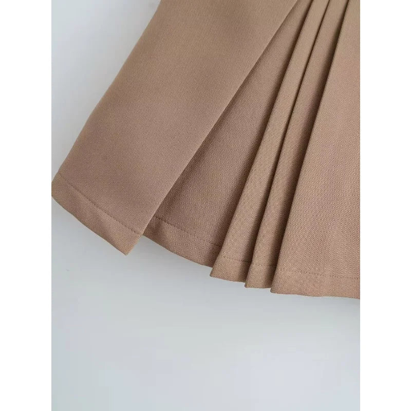 WTempo - Preppy Style Pleated Skirt