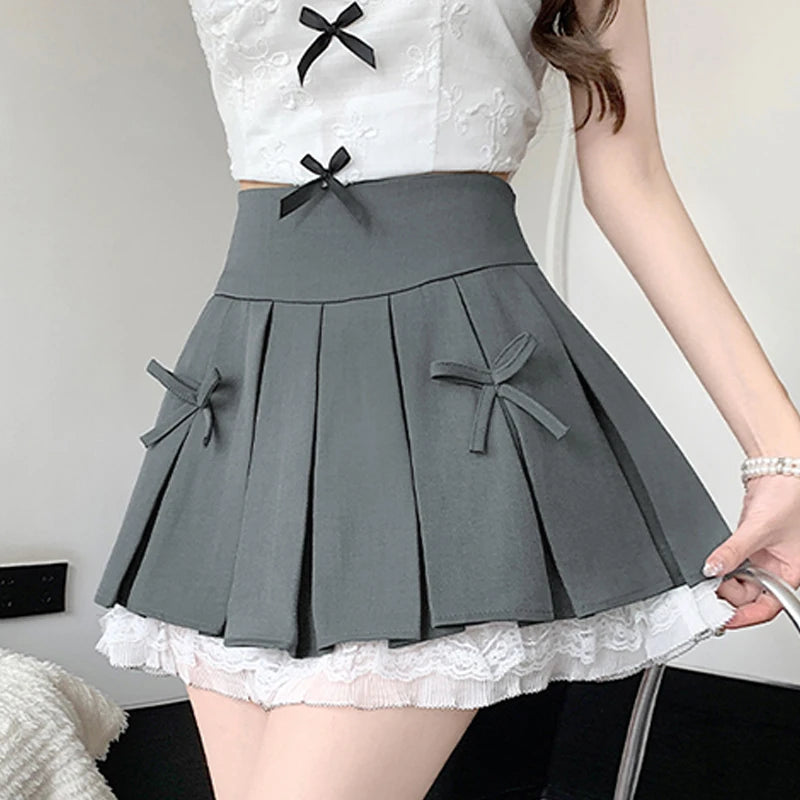 High-Waist Pleated Skirt 