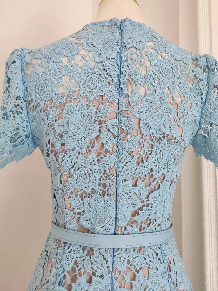 jamerary - Lace Dress with Embroidery