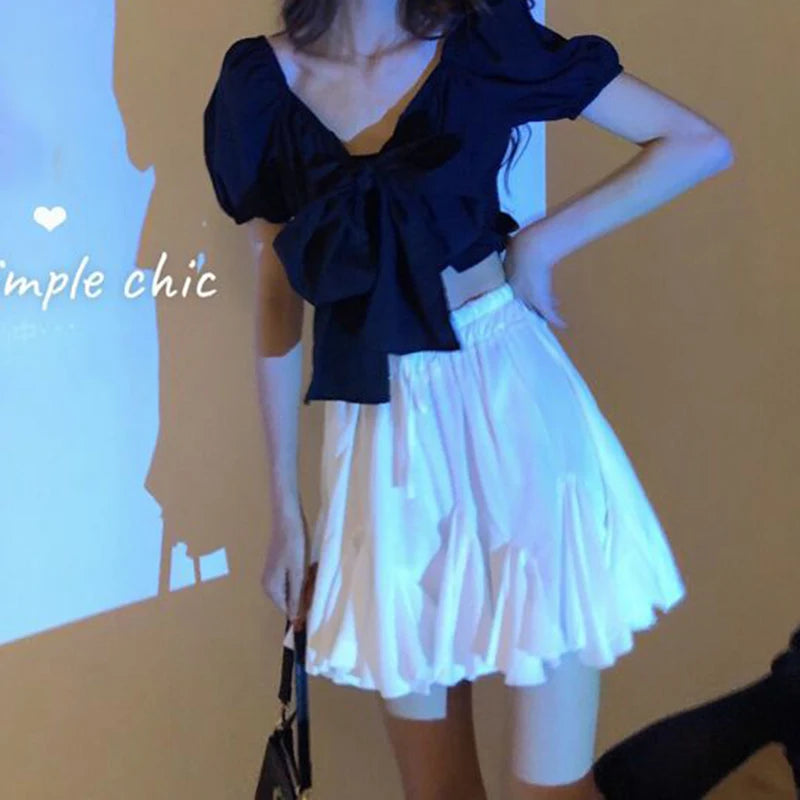 Elegant Ruffle Mini Skirt