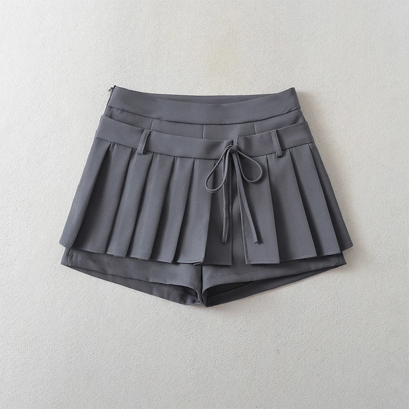 Chu Sau - Sweet Pleated Mini Skirt 