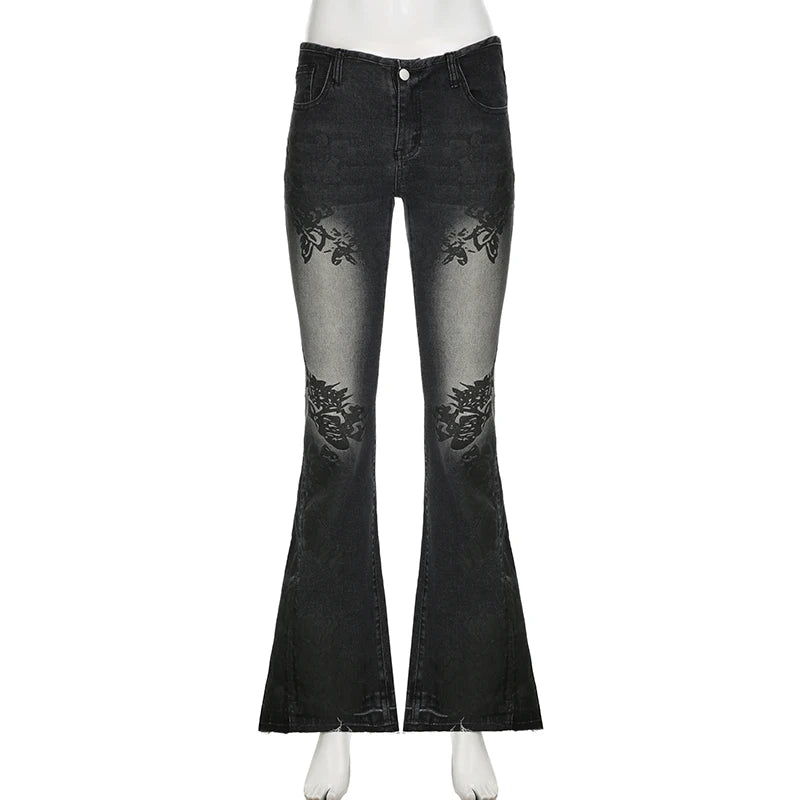 CIBBAR - Y2K Flare Jeans