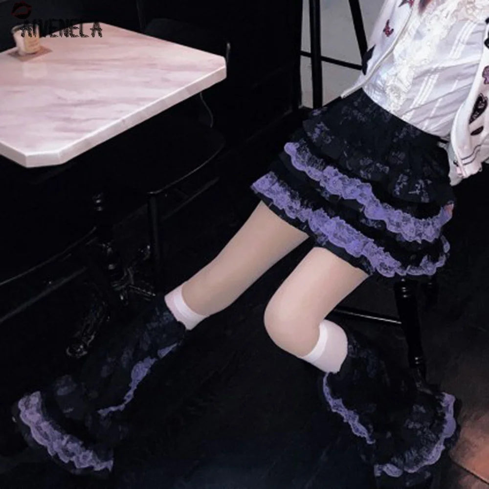 Aivenela - Lolita Gothic Layered Skirt