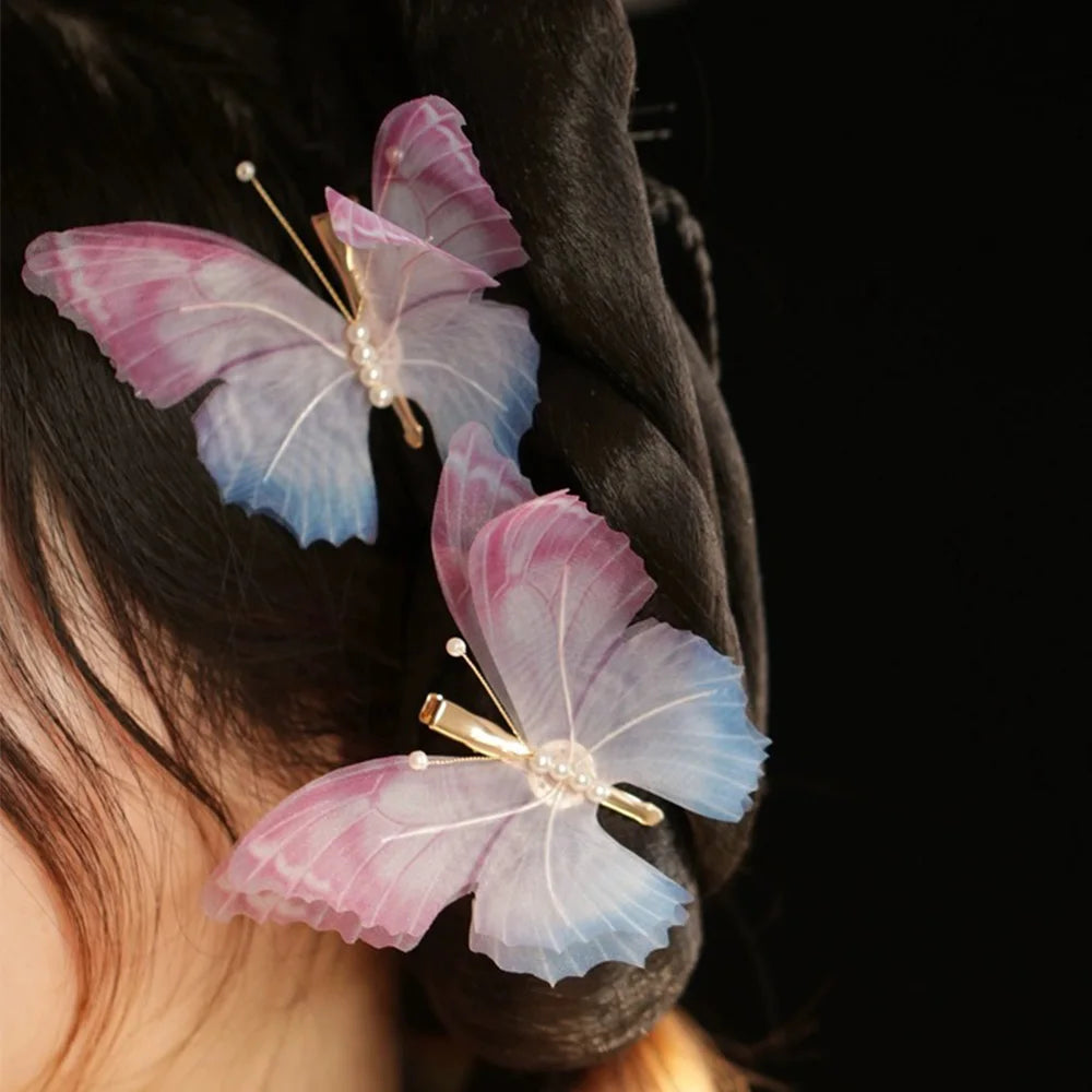 Lace Butterfly Hair Clips 