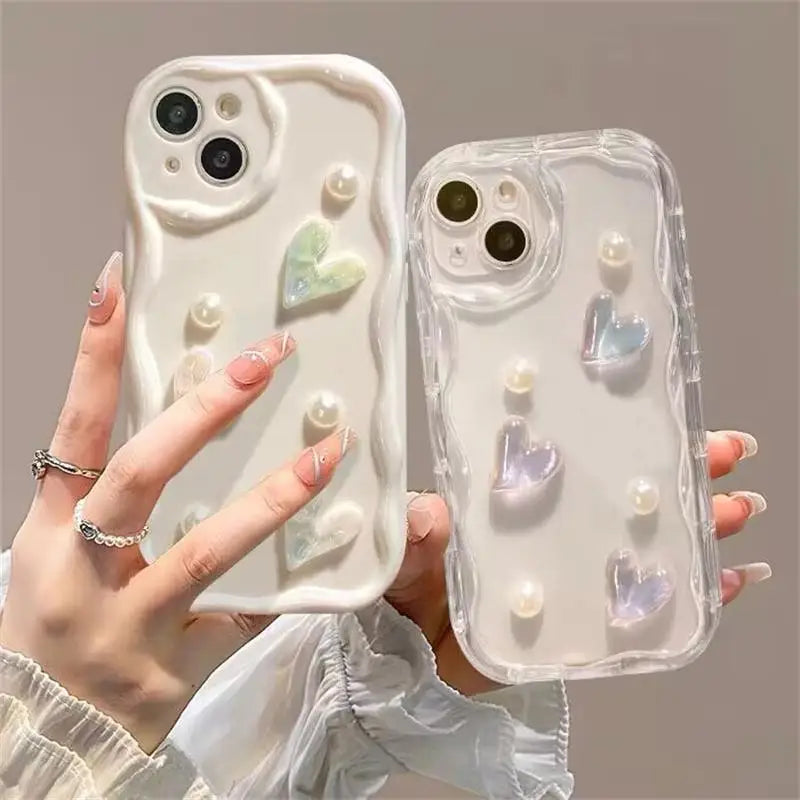 3D heart phone case 