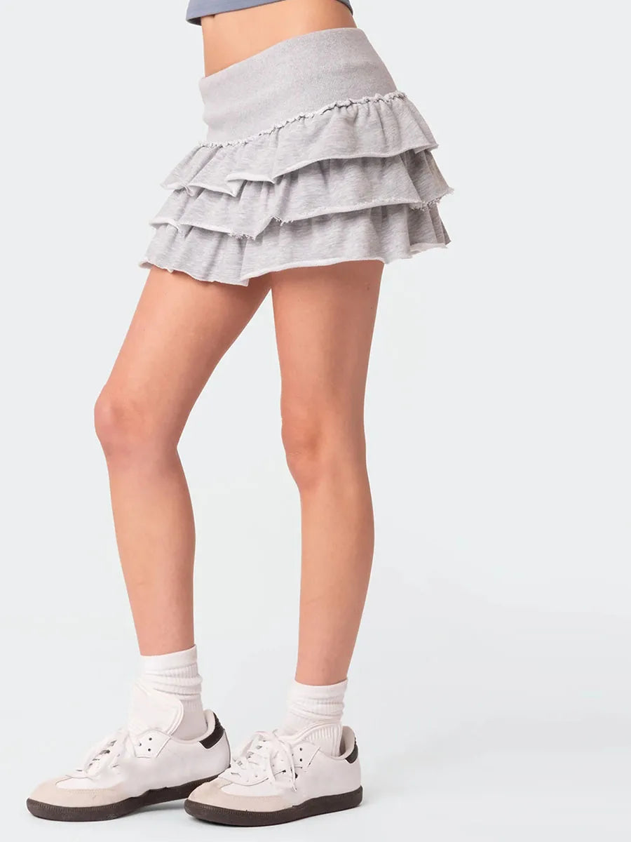 Goocheer - Layered Mini Skirt