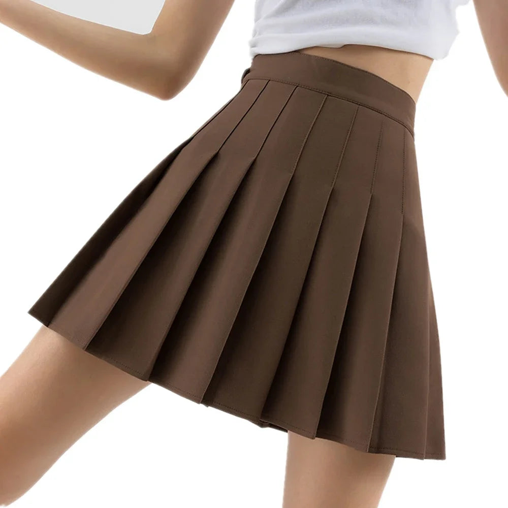 Pleated Plaid Mini Skirt - Preppy Japanese School Uniform