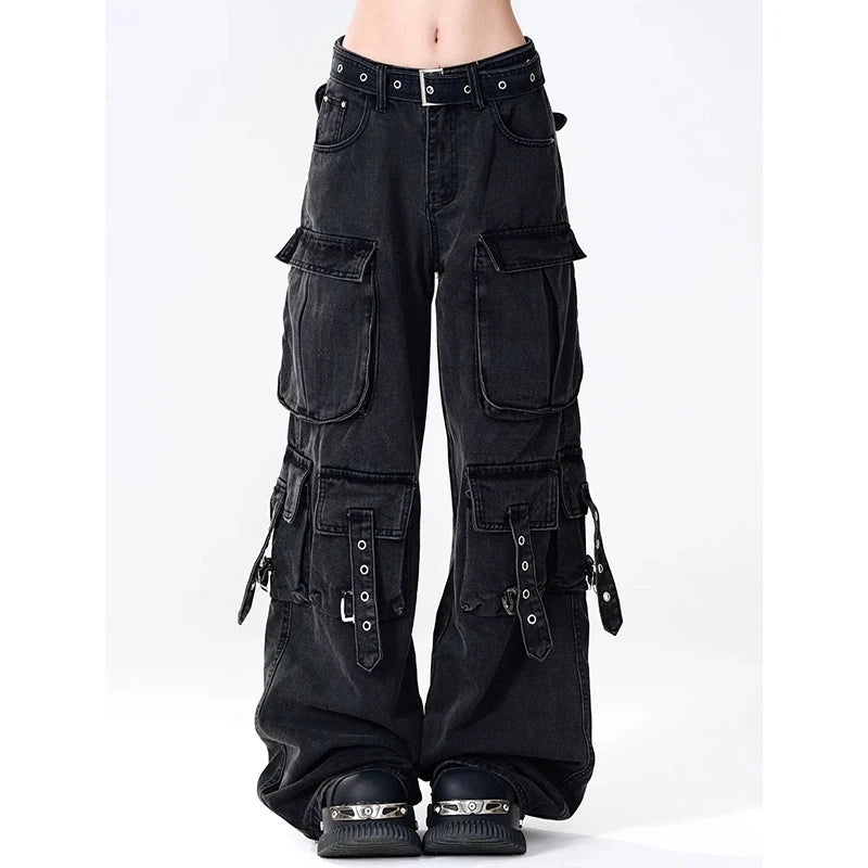 Y2K Japanese Streetwear Cargo Pants 