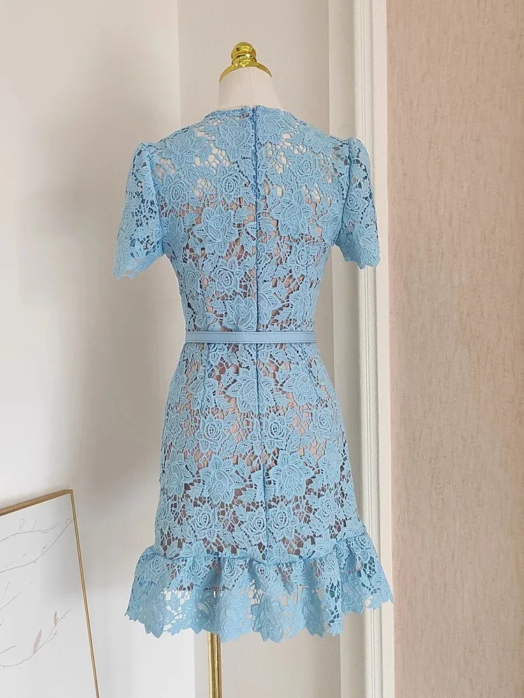 jamerary - Lace Dress with Embroidery