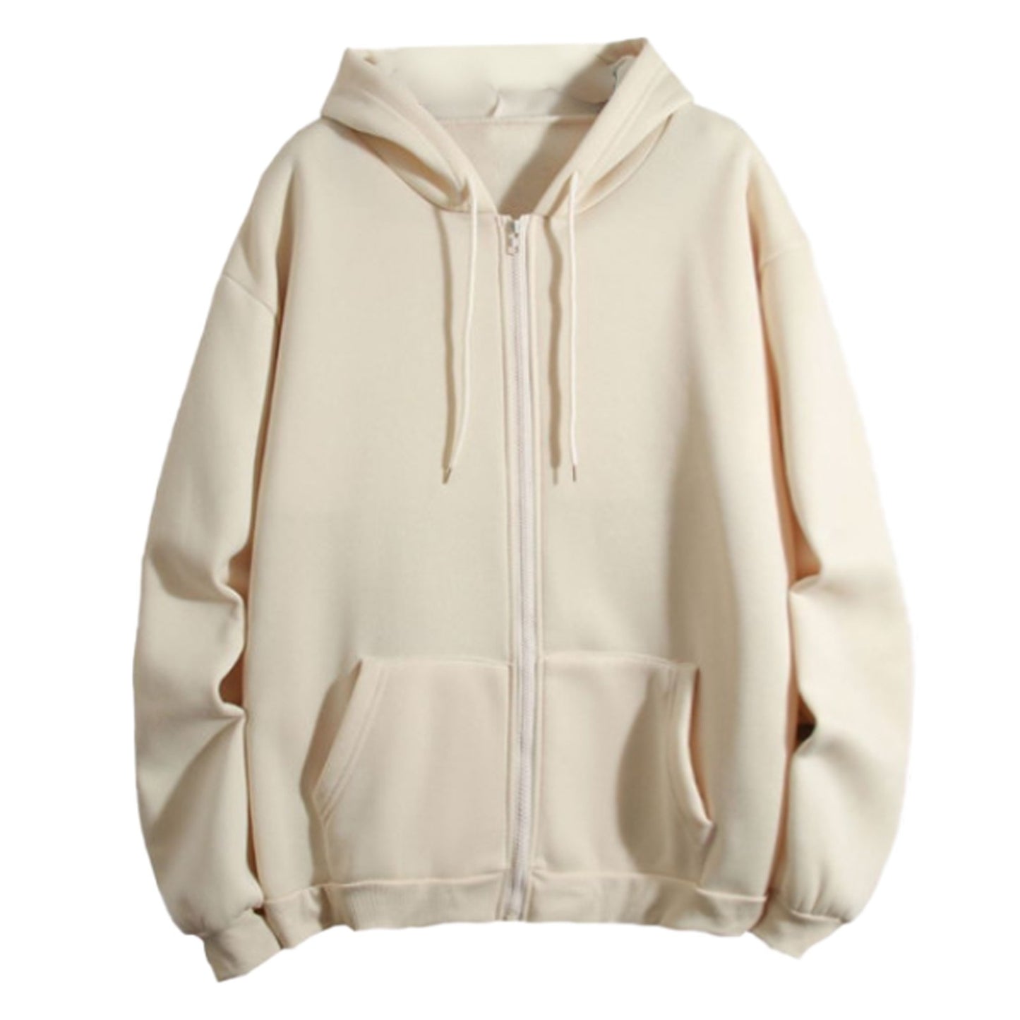 Casual Oversize Zip-Up Hoodie 