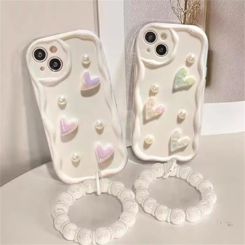 3D heart phone case 