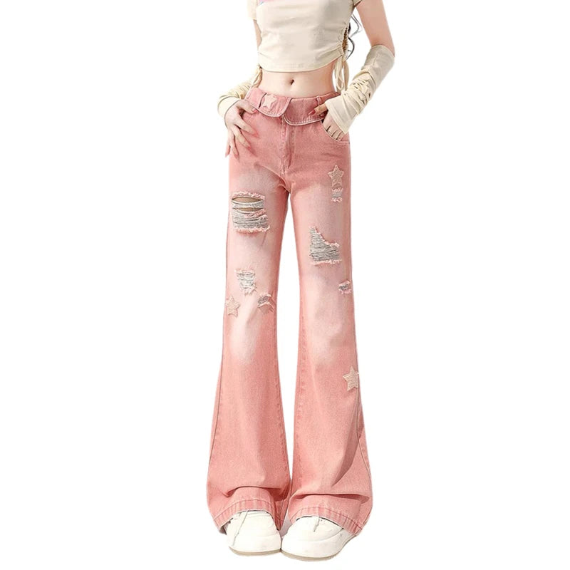 Pink Star Y2K Jeans