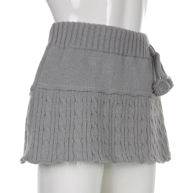 Allukasa - Twist Wool Woven Skirt