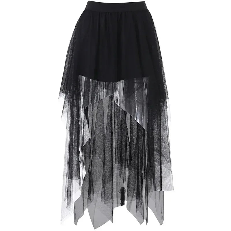 CORLVON - Tulle Midi Skirt 