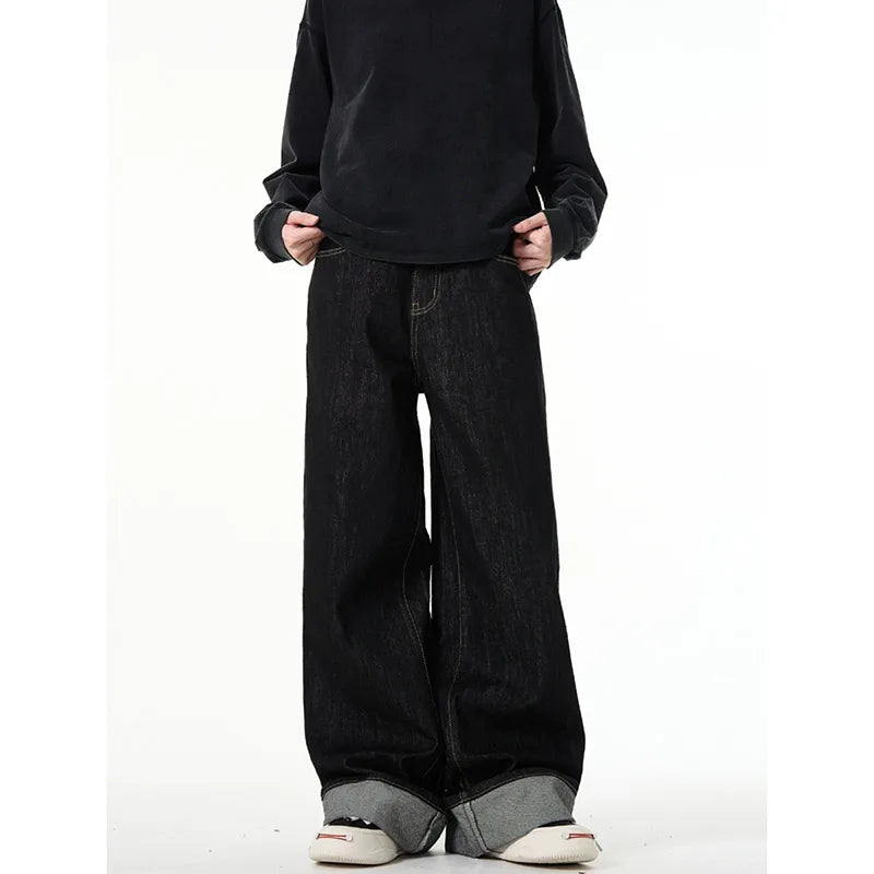 Black Gothic Baggy Jeans