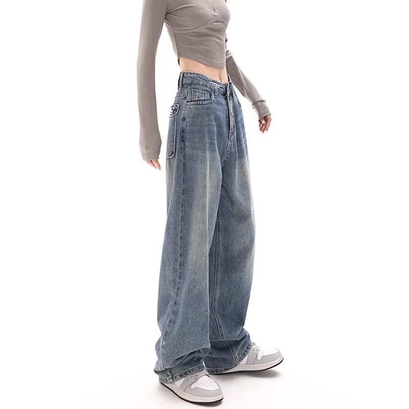 Y2K Retro Wide-Leg Jeans